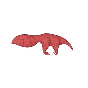 base mesh anteater 3d model