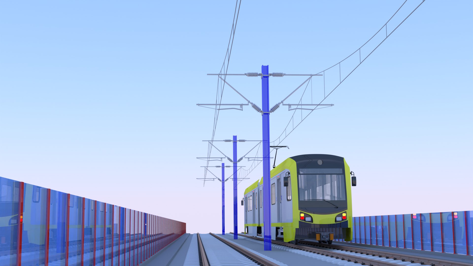 LA Light Rail Bridge 3D Model TurboSquid 2176205