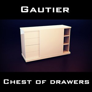 3d gautier wave chest drawers