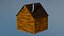 Stylized Low Poly Wooden Cabin 3D
