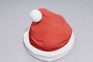 christmas santa claus hat 3D model