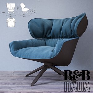 3D model chair tabano