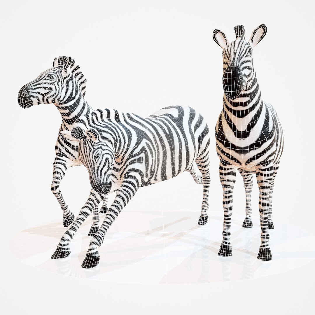 Zebra Rigged Obj