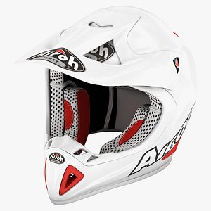 Motocross Helmet Airoh Stelt White