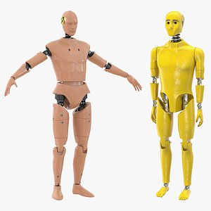 3D model crash test dummies 3