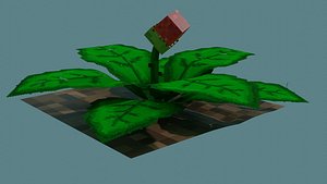 3D model strawberry plant