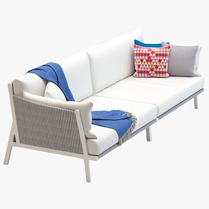 3d kettal vieques corner sofa