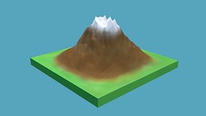 3D mountain nature model