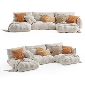 Pillow set ethnic 2 3D model