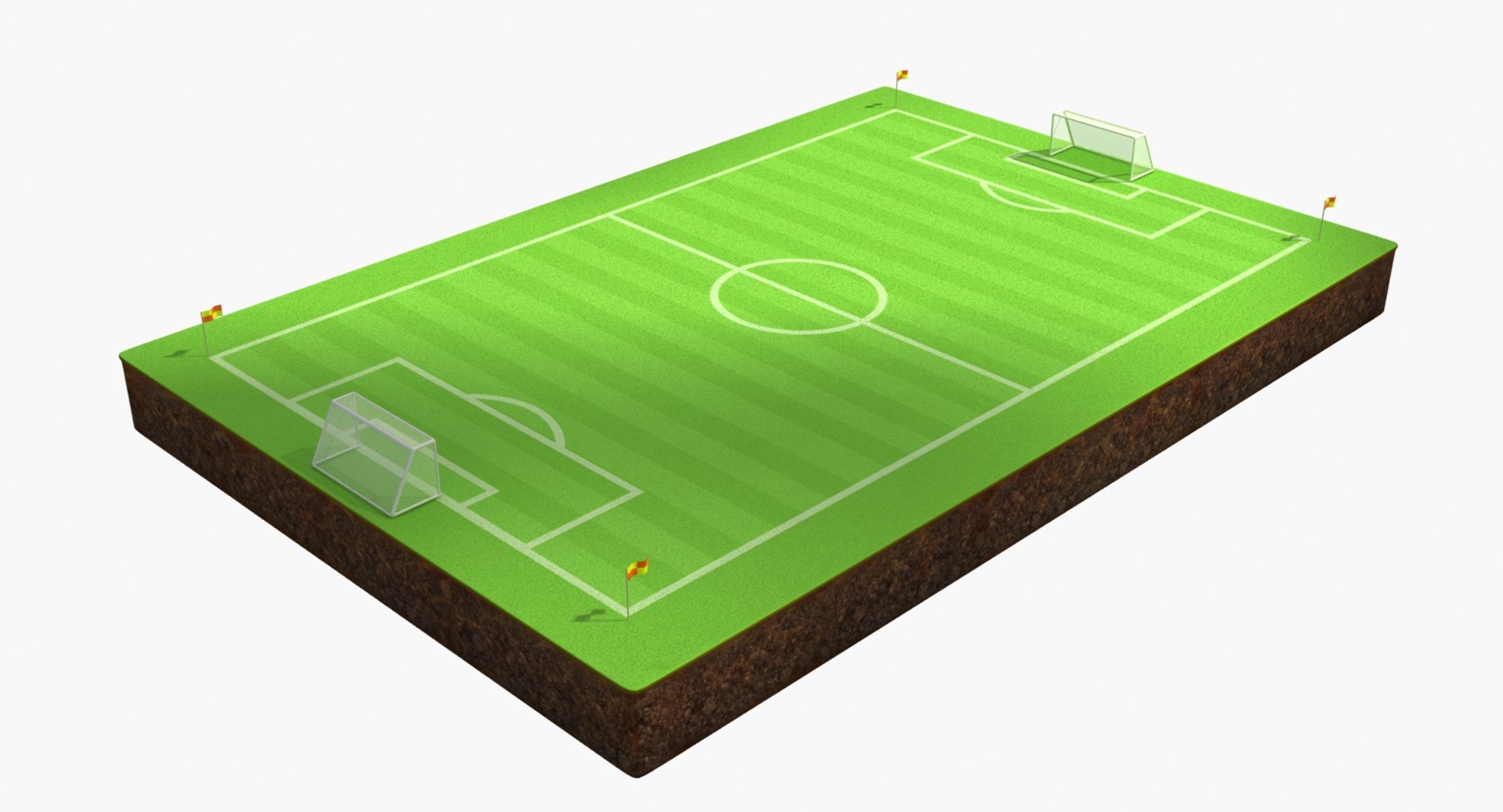 Soccer Field 3d Model