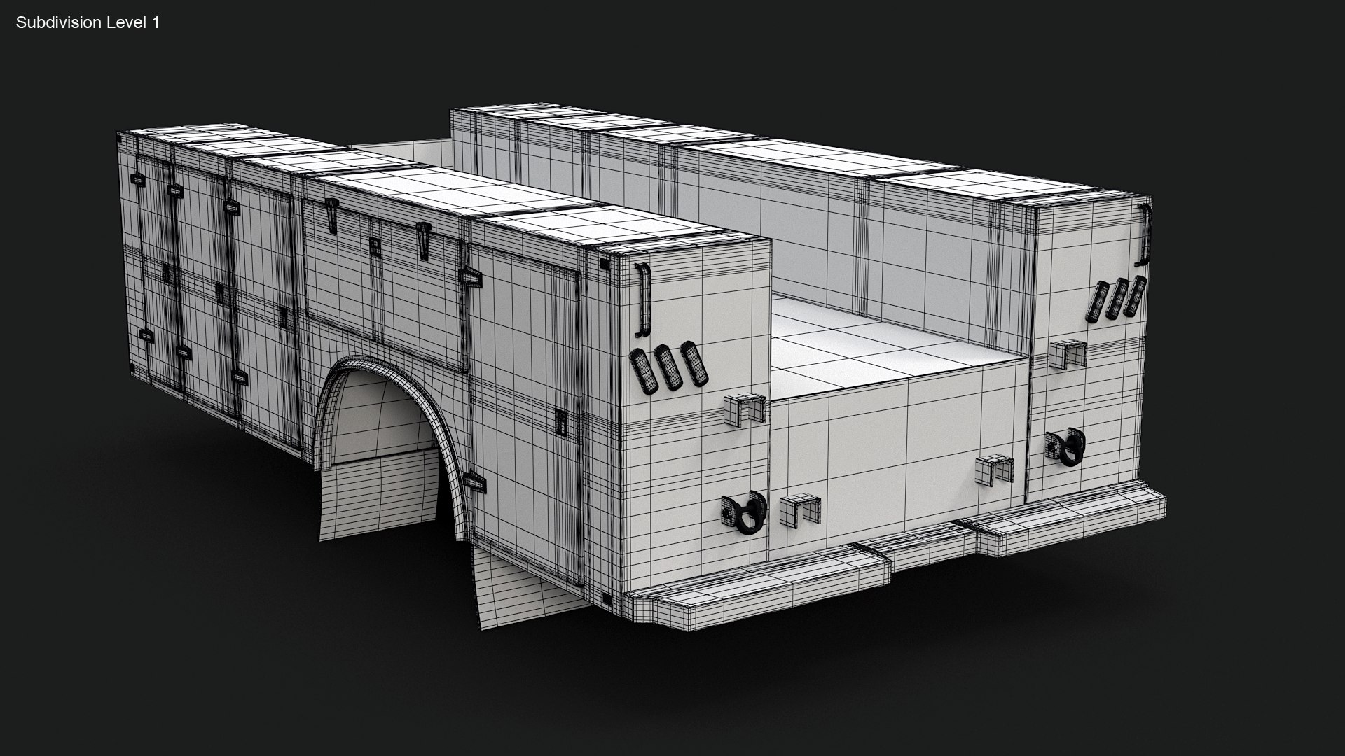 3D Truck Structures Colection II Model TurboSquid 2053363