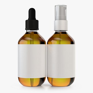 Medicine Spray and Dropper Bottles Transparent Cosmetics bottle Different colors