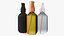 Frascos de aerosol y cuentagotas de medicina Botella de cosméticos transparente Diferentes colores