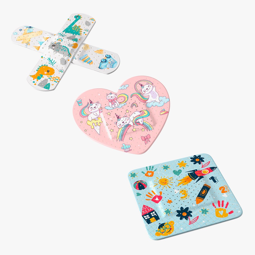 Band Aid for Kids Collection 2 3D model preview