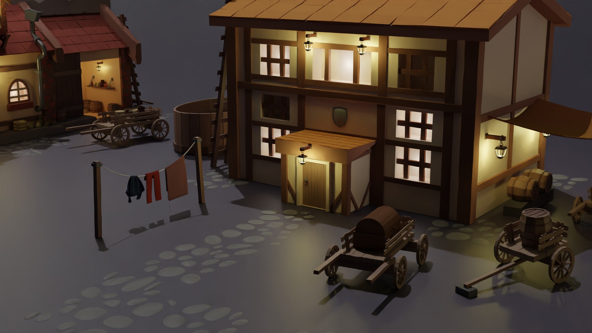 3D Medieval Houses Low Poly model https://p.turbosquid.com/ts-thumb/0H/Sz95N7/4Y/casa_campo6/png/1694298142/1920x1080/fit_q87/8a32fad5efd5252493f6d89c4fc96bb1d597f819/casa_campo6.jpg
