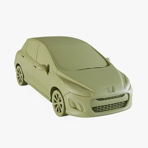 Peugeot 308 2012 3D model