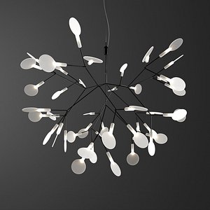 Chandelier Heracleum II Small BLACK