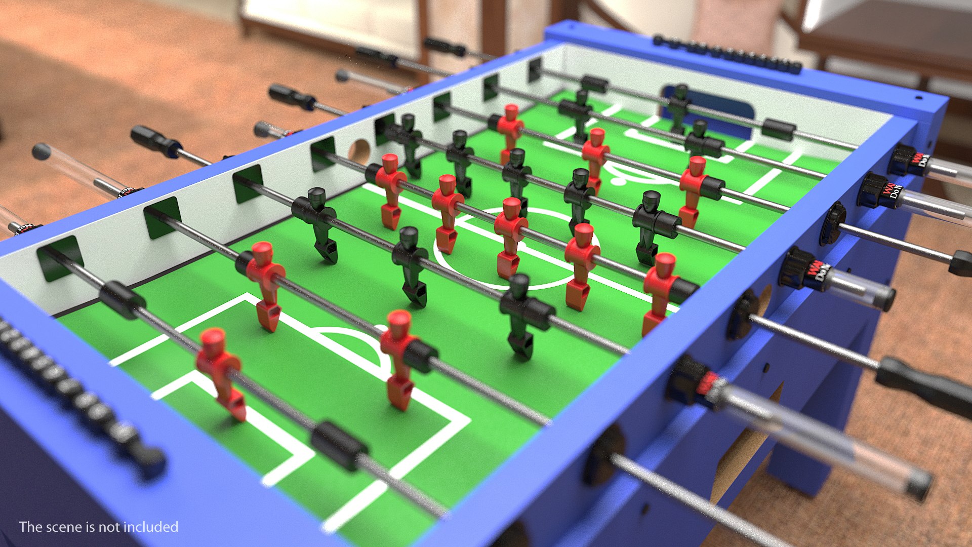 Foosball Table Generic 3D model preview
