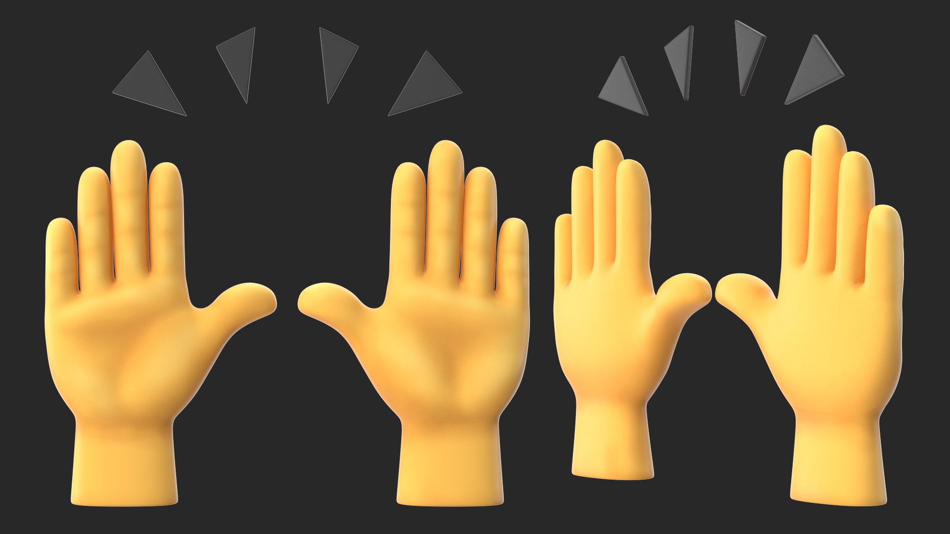 3D Raised Hands Emoji model https://p.turbosquid.com/ts-thumb/0H/ZqT51y/i8/raising_hands_emoji_008/jpg/1775564009/1920x1080/fit_q87/7f52286ce8afcd042edb75c7cf2ab4dfaa0022c6/raising_hands_emoji_008.jpg