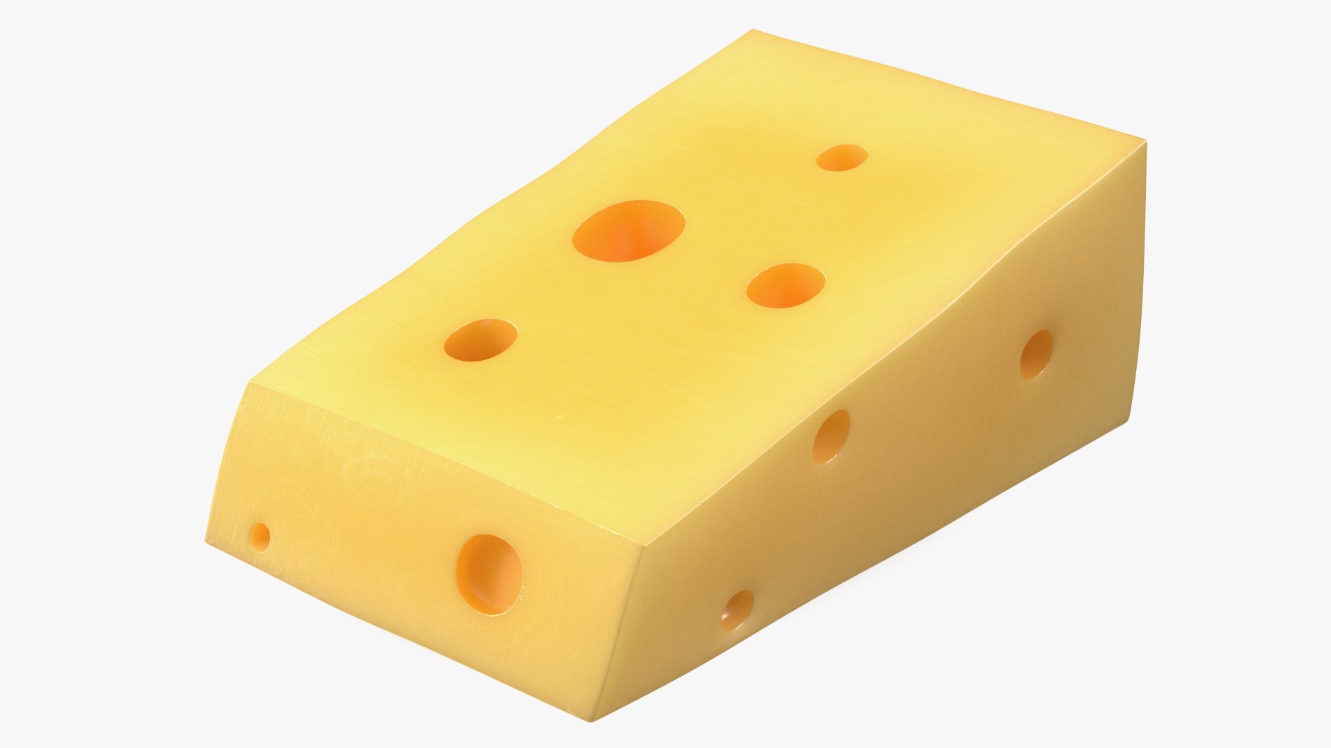 Swiss Cheese Block 3D model preview
