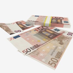 Euro Banknote 3D Models for Download