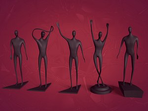 Abstract Man Statue Pack