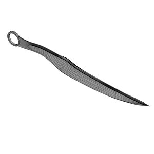 3D model melees knife