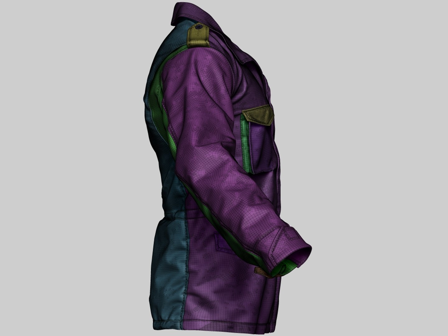 3D M65 Jacket - TurboSquid 1360018