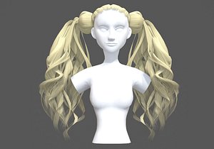 3D Rendering Karla Hair Blonde #10 Graphic by grbrenders