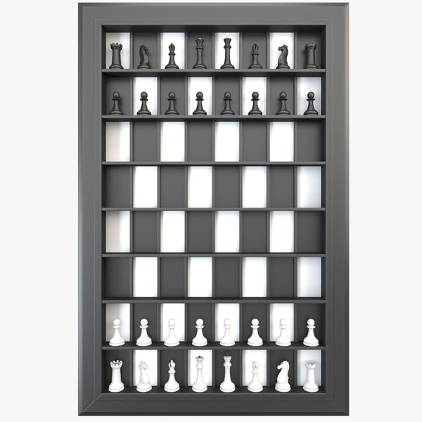 3D model Vertical Chess Set