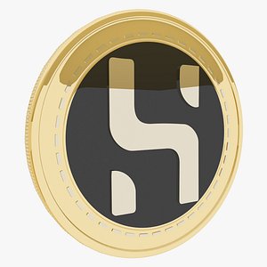 Husd Cryptocurrency Gold Coin 3D