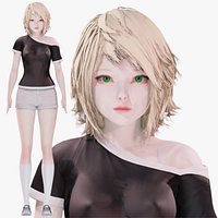 Casual Clothing 0009 - UE5 - Unity - Blender - Animated - Realistic Female Character