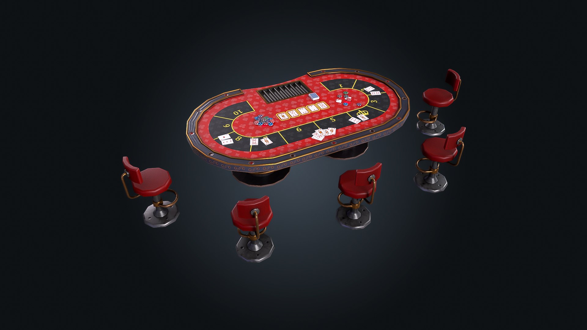 Poker Table model https://p.turbosquid.com/ts-thumb/0H/ljyd4W/3f/img_6/jpg/1770045119/1920x1080/fit_q87/5bff914b63c8ce42a09bf1fb14239d8e79c93848/img_6.jpg