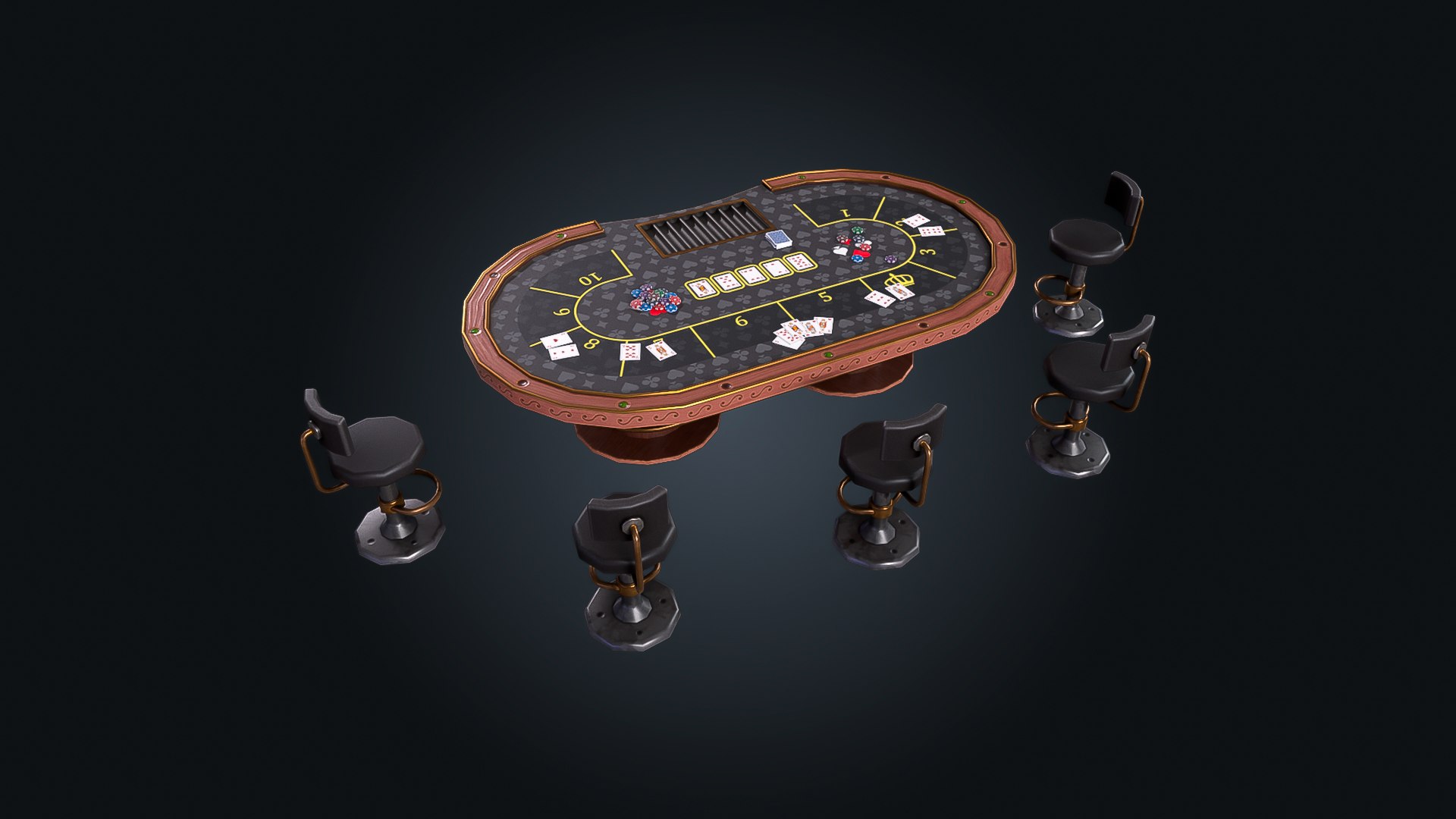Poker Table model https://p.turbosquid.com/ts-thumb/0H/ljyd4W/Hm/img_5/jpg/1770045151/1920x1080/fit_q87/4922bbfa59d4ec1b4c82d98a1b23d9fafc0dc34d/img_5.jpg