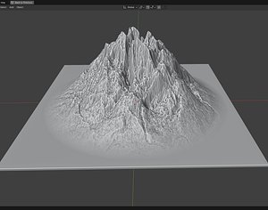 3D Volcano 2 model