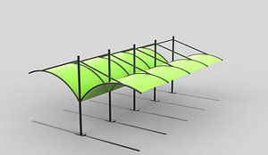3D model Carport 02 3D model