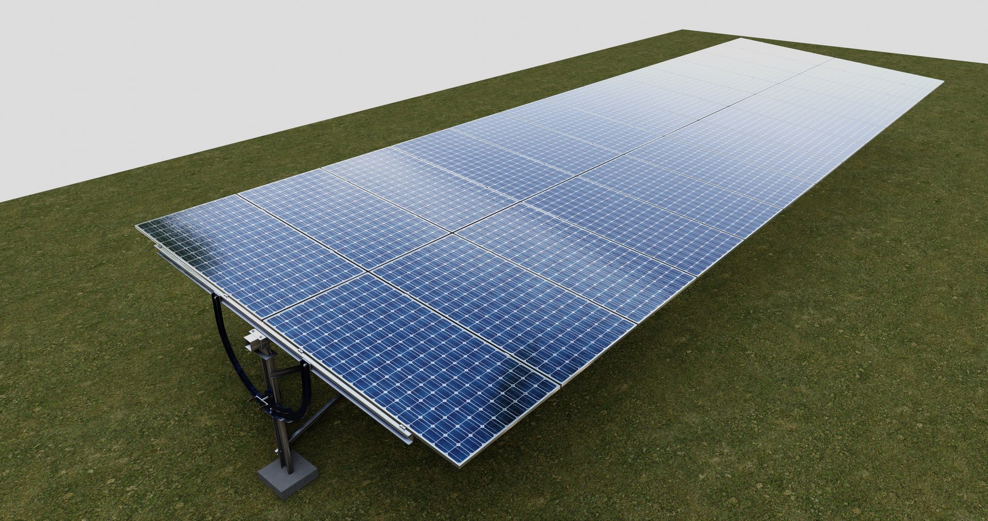 3D Manual Tracker Solar Energy Structure Type-2 Model - TurboSquid 2221176