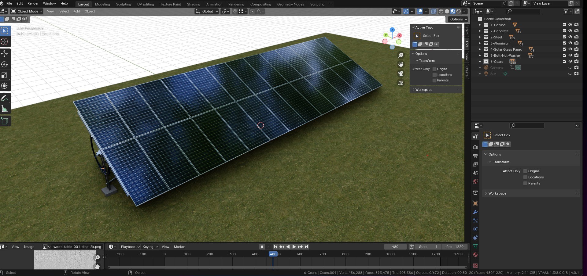 3D Manual Tracker Solar Energy Structure Type-2 Model - TurboSquid 2221176