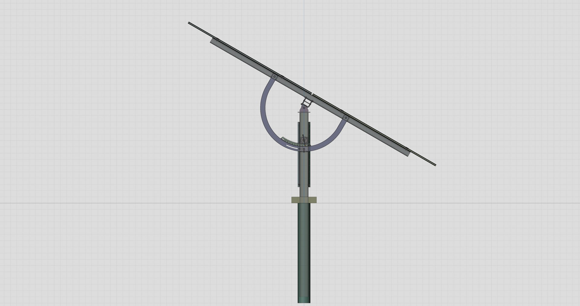 3D Manual Tracker Solar Energy Structure Type-2 Model - TurboSquid 2221176