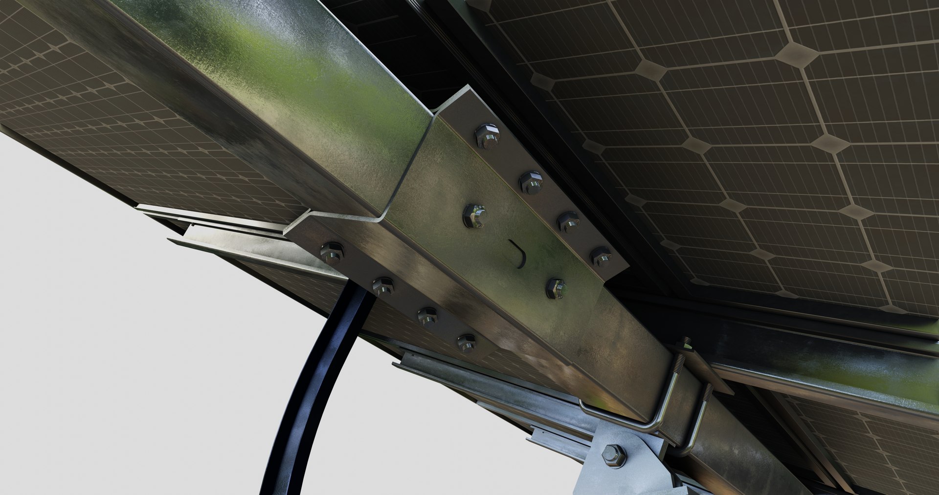 3D Manual Tracker Solar Energy Structure Type-2 Model - TurboSquid 2221176