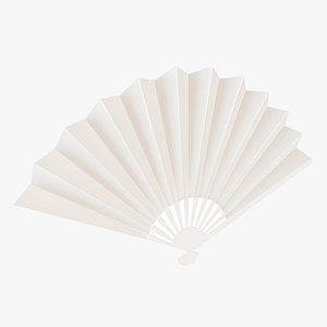Folding Hand Fan - 3D Asset