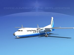 3ds fairchild f-27 fokker