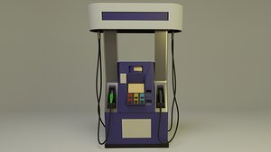 Gas Pump 2000s 3D model