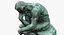 The Thinker Corroded Statue