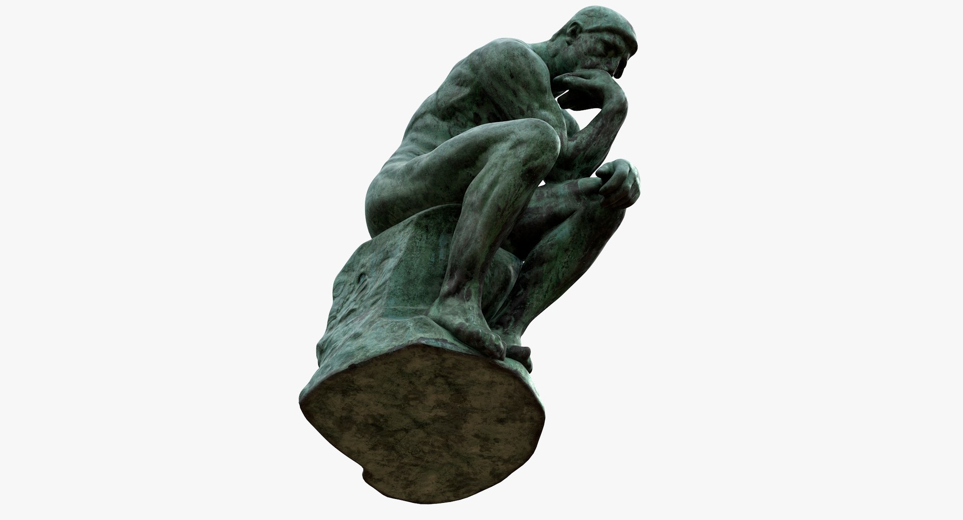 The Thinker Corroded Statue model https://p.turbosquid.com/ts-thumb/0I/BJStmY/ub/thinker_color0010/jpg/1644509400/1920x1080/fit_q87/bc16a355c4e0dbe704a53c6e2b135c9fb84af7db/thinker_color0010.jpg