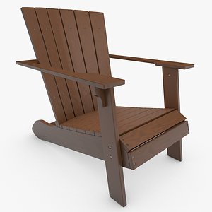 3D Adirondack Chair model