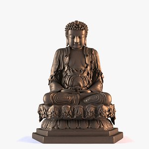 Buddhist statues 036 3D model