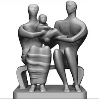 HOLY FAMILY by henry moore