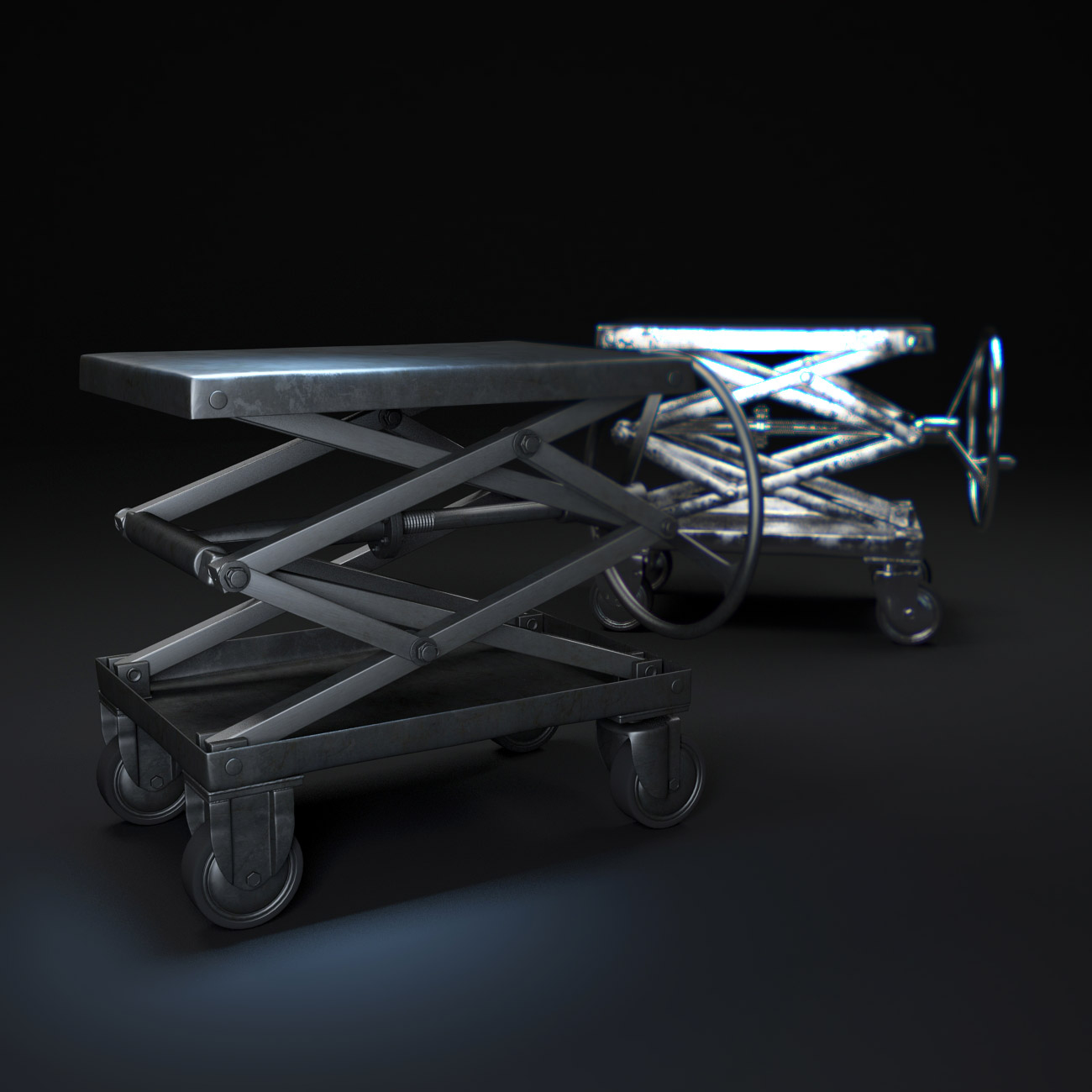 industrialscissorlifttable 3d model