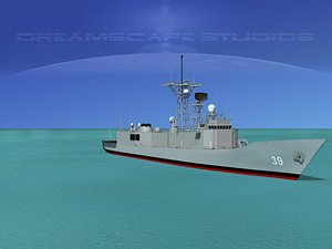3d perry class frigate